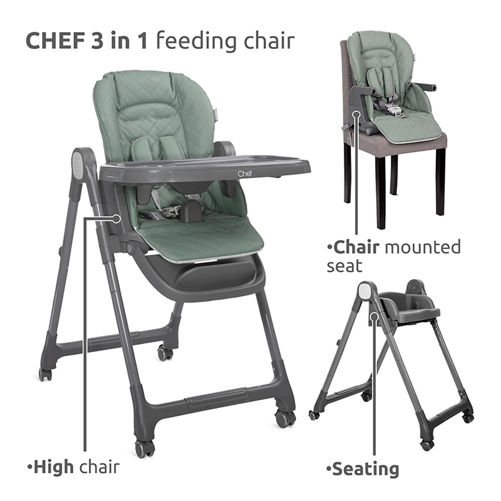 Lorelli Hranilica  Chef 3U1, Beige Leather + POKLON Siperak i zdjelica za bebe slika 11