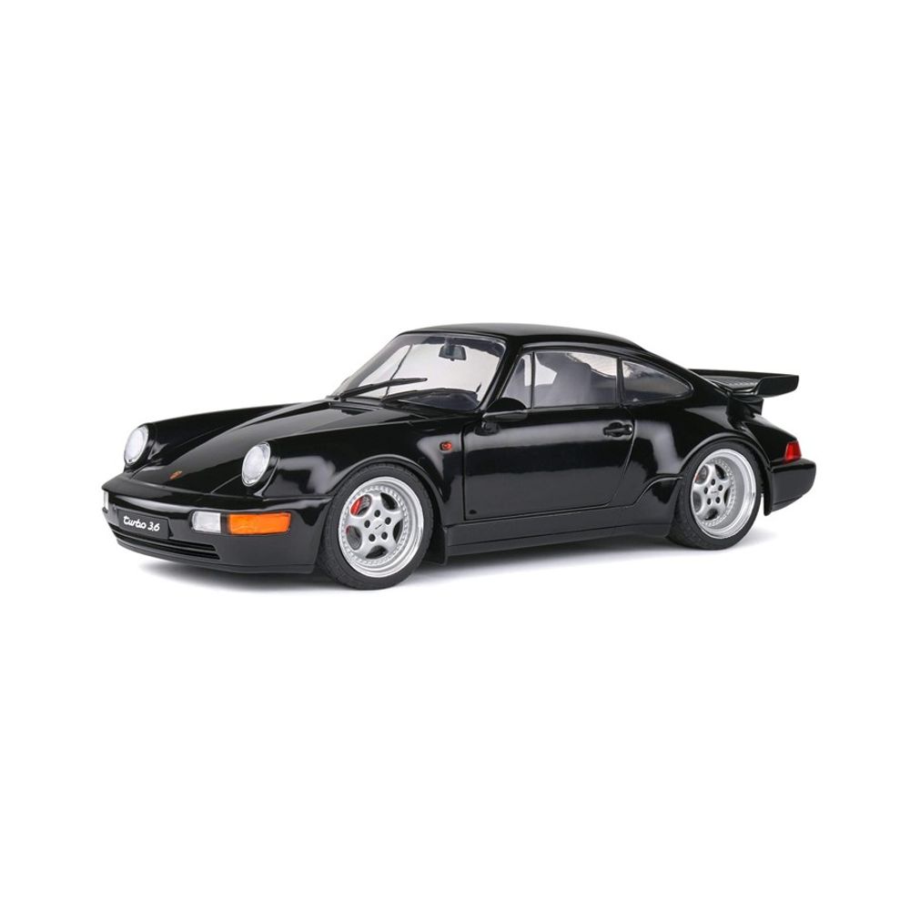 Solido Porsche 911 (964) Turbo - Black- 1993 1:18 slika 1