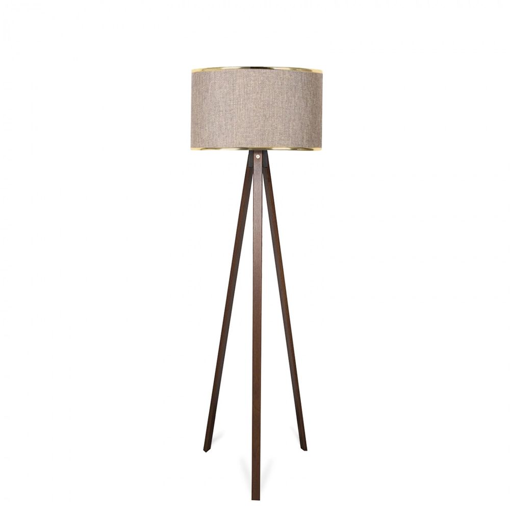 Podna lampa AYD-2957, boje bež i zlatna slika 2