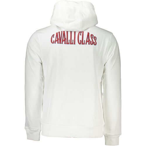 CAVALLI CLASS MEN'S WHITE SWEATSHIRT slika 2