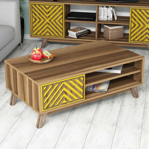 Inci - Walnut, Yellow Walnut
Yellow Coffee Table slika 3