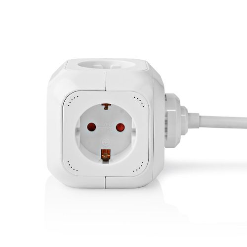 Nedis (EXSOC415UFWT) produžni kabl sa 4 utičnice+2xUSB charger beli slika 2