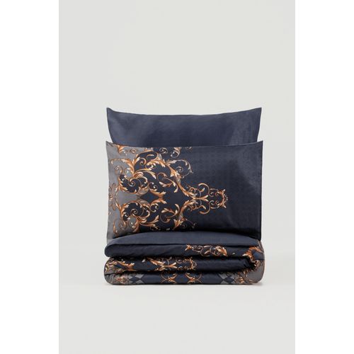 L'essential Maison Sarina - Dark Blue Dark Blue
Gold Satin Double Quilt Cover Set slika 3