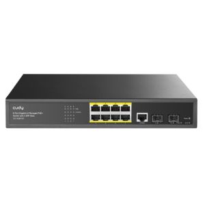 Cudy GS2008PS2 * 8-Port Layer 2 Managed Gigabit PoE+ Switch with 2 Gigabit SFP Slots, 120W