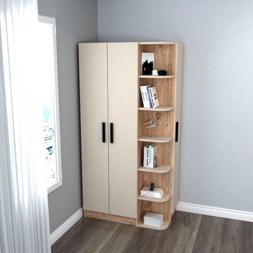 Luses Atlantic PineBeige Wardrobe slika 2