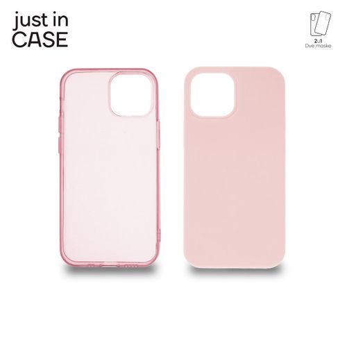 2u1 Extra case MIX paket PINK za iPhone 13 Mini slika 1