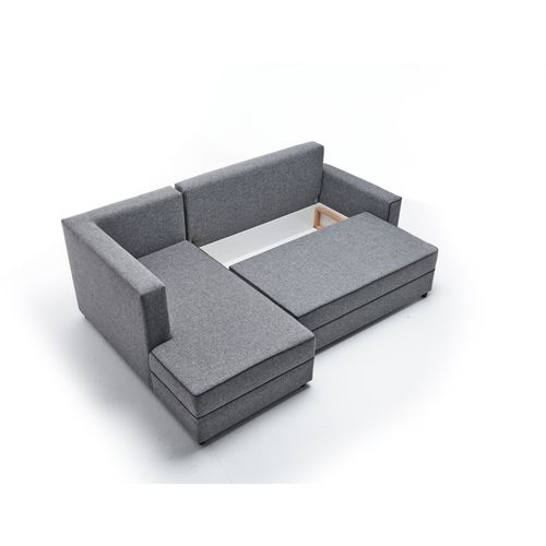 Atelier Del Sofa Kutna garnitura na razvlačenje, Sivo, Ece Left - Grey slika 5