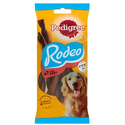 PEDIGREE Poslastica za pse Rodeo s govedinom, 7 štapića, 123g slika 1