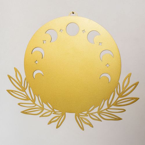 Wallity Metalna zidna dekoracija Moon Phases Metal Wall Art - APT615 - Gold slika 4