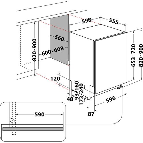 Whirlpool WCIC 3C33 P Potpuno ugradna mašina za pranje sudova, 14 kompleta,60 cm slika 11