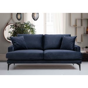 Atelier Del Sofa Papira 2 Seater - Tamnoplavi Dvosjed