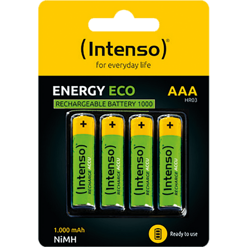 Intenso baterija punjiva AAA / HR03, 1000 mAh, blister 4 kom - AAA / HR03/1000 slika 1