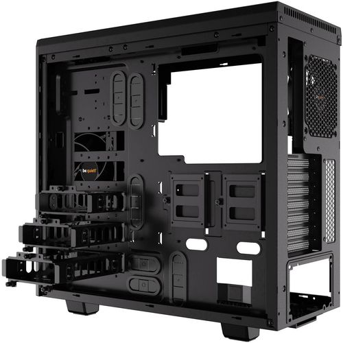 be quiet! BGW21 PURE BASE 600 Window Black, MB compatibility: ATX / M-ATX / Mini-ITX, Two pre-installed be quiet! Pure Wings 2 140mm fans, Ready for water cooling radiators up to 360mm slika 4