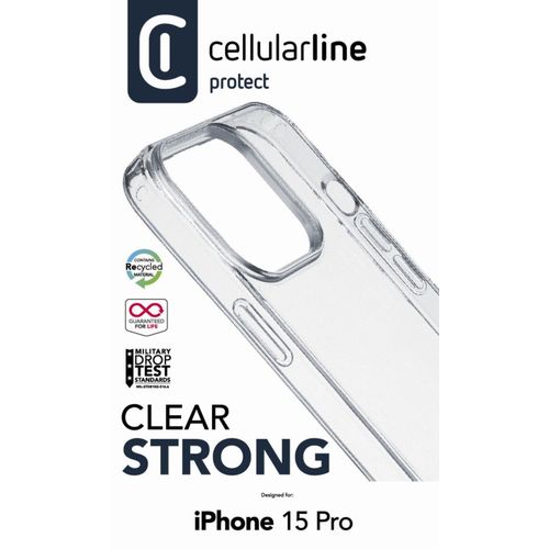 Cellularline Clear Strong maskica za iPhone 15 Pro slika 3