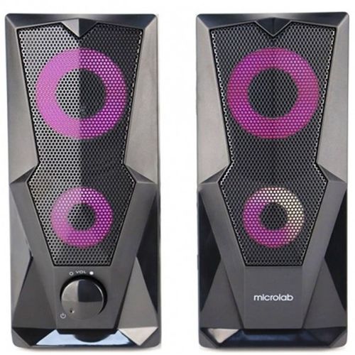 Microlab B27 Stereo zvucnici black, 10W RMS (2 x 5W), USB power, 3,5mm RGB slika 1