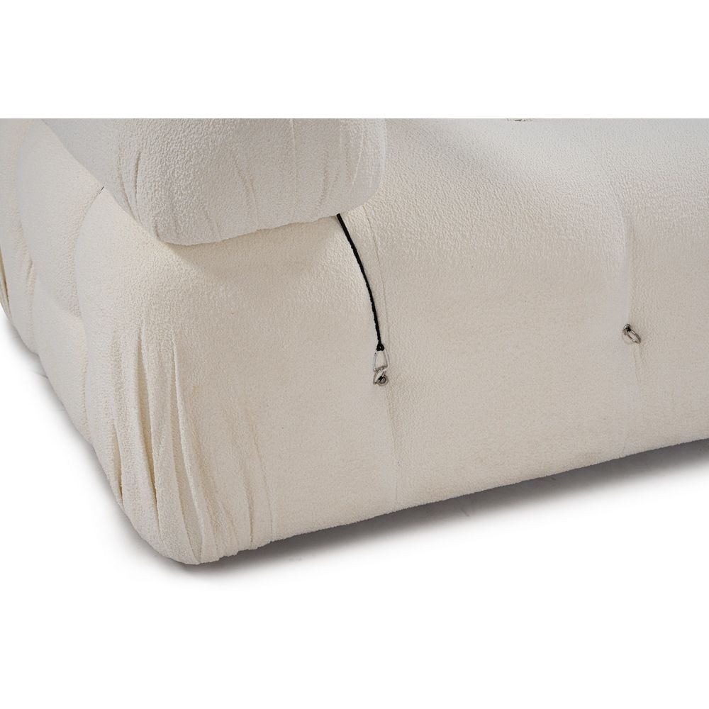 Bubble 2 Sjedala (L1-1R) - Krem Krem Sofa slika 12
