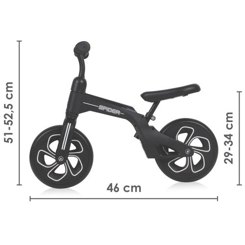 LORELLI bicikl balance bike Spider - Black slika 3