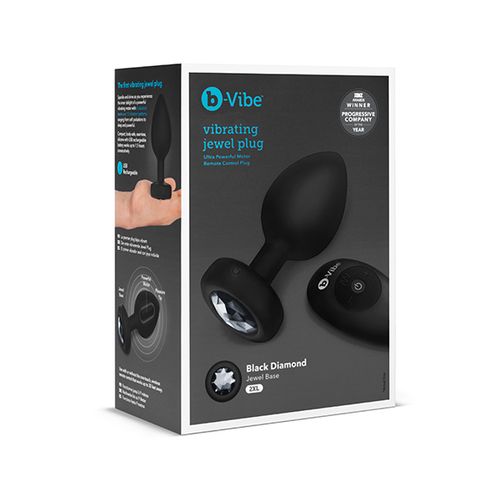 Vibrirajući analni čep B-Vibe XXL, crni slika 6