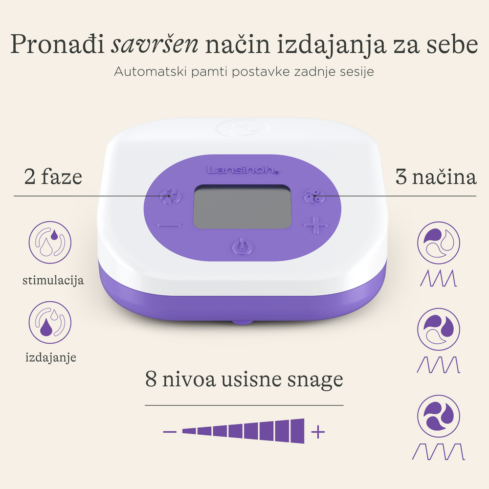 Lansinoh Dupla električna izdajalica 5104 slika 3