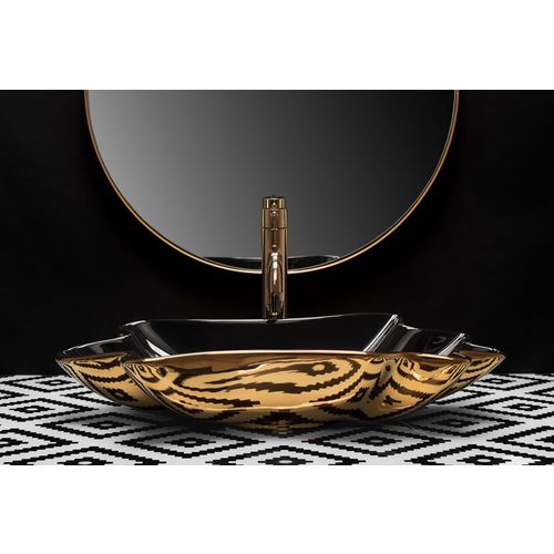 REA sea infinity black gold umivaonik + čep slika 5