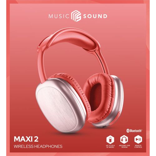 Cellularline Music Sound bluetooth slušalice on-ear Maxi2 red slika 3