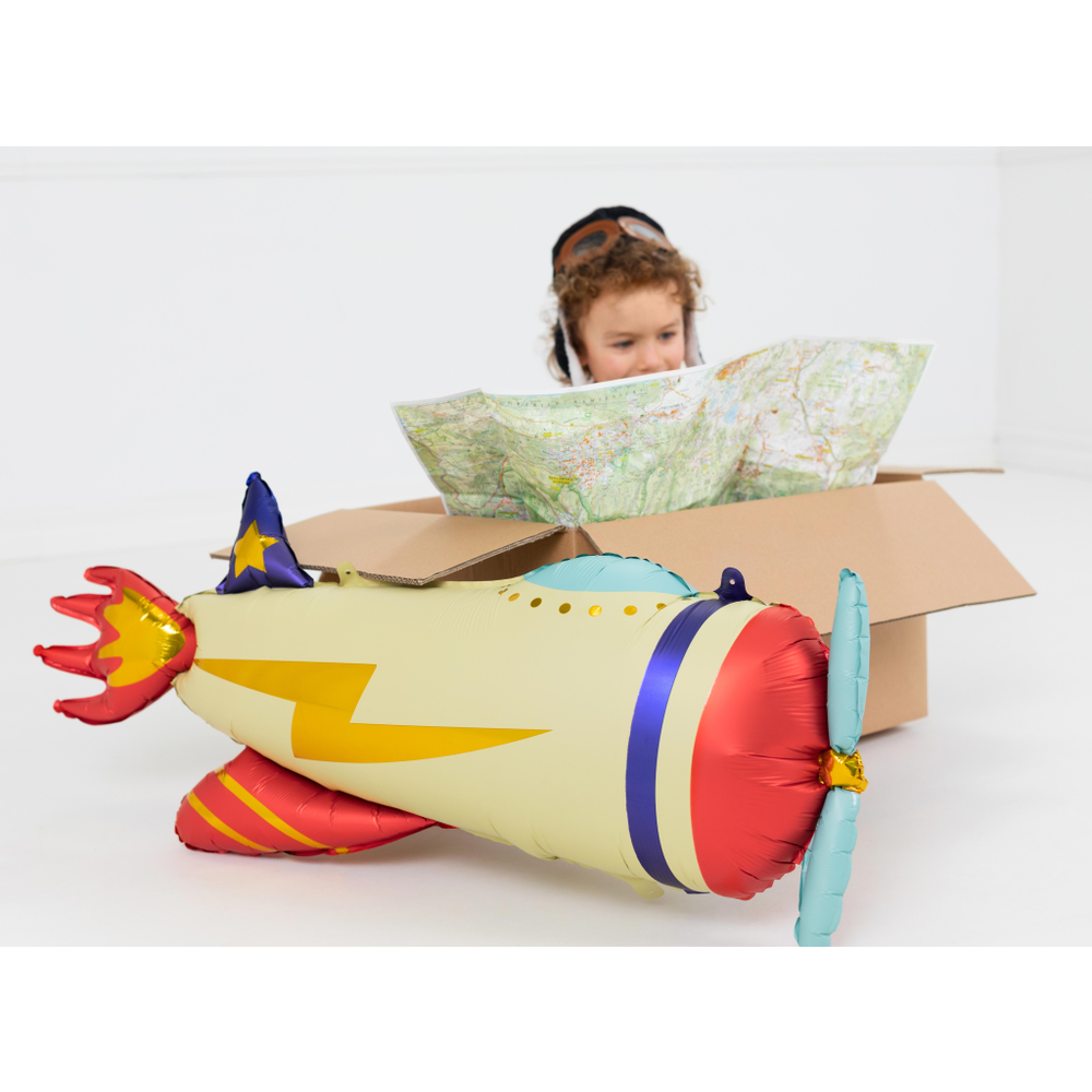 FB108 Folijski balon Avion 91x39cm slika 3