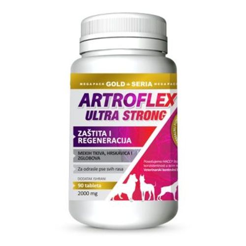 Artroflex Ultra Strong Gold zaštita i regeneracija zglobova za pse 90 tableta/2000 mg slika 1