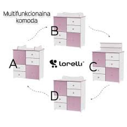 LORELLI CUPBOARD NEW Komoda za Previjanje White slika 4