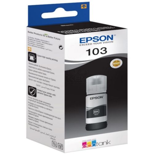 INK JET EPSON 103 T00S1 L3150 BLACK EcoTank C13T00S14A 65ml slika 1