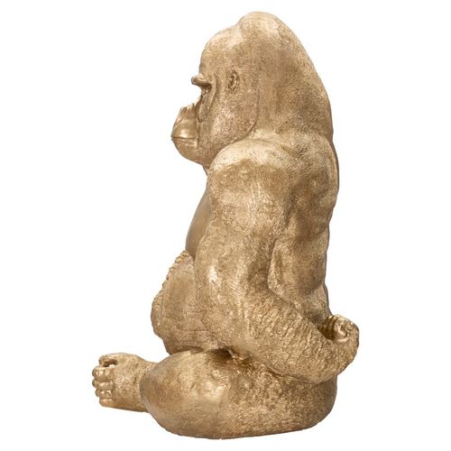 Mauro Ferretti Dekoracija GOLD GORILLA cm 64X53X82 slika 3