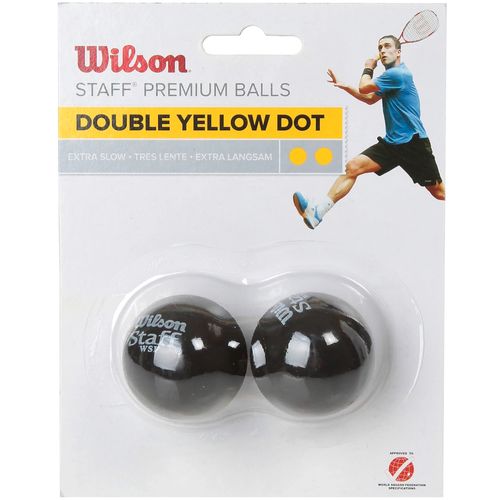 Wilson staff squash double yellow dot 2 pack ball wrt617600 slika 1