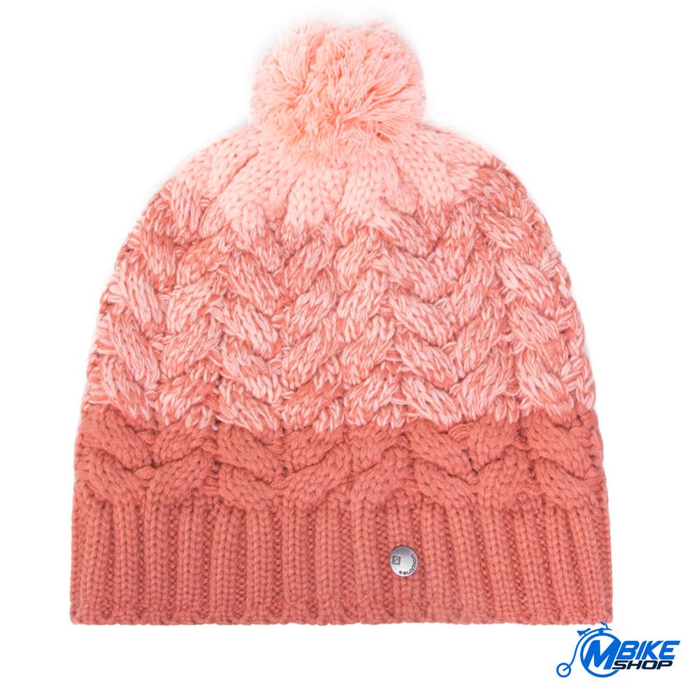 Salomon Zimska kapa Poly Beanie Brick Dust/Tropical Peach slika 1