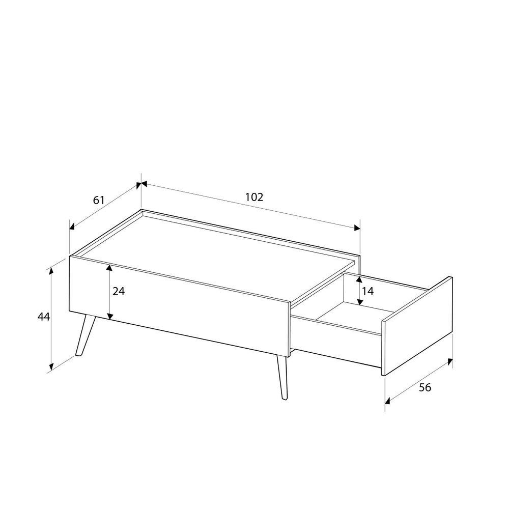 Kafa stol Shp-701-Ff-1 u boji hrasta slika 11