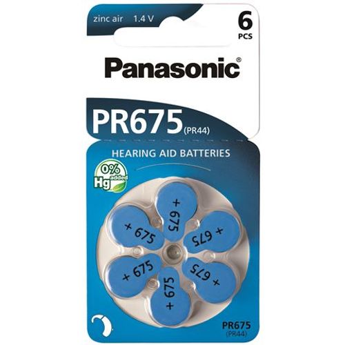 PANASONIC baterije PR675LH/6LB, Zinc Air slika 1