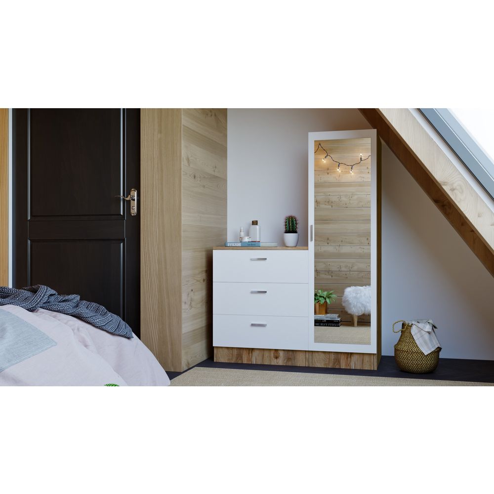 Cc6-Aw Atlantic Pine White Višenamjenski Ormar slika 3