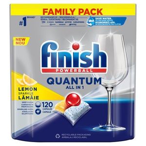 Finish tablete za mašinsko pranje posuđa quantum All in One Limun,120kom 