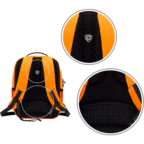 Prestigio LEDme MAX backpack, animated backpack with LED display, Nylon+TPU material, connection via bluetooth, Dimensions 42*31.5*20cm, LED display 64*64 pixels, orange color. slika 10