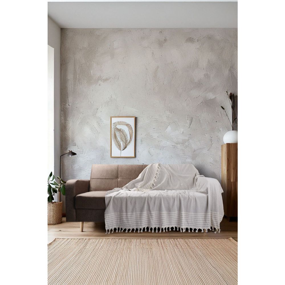 Sofa pokrivač Sophia - boja: krema slika 1