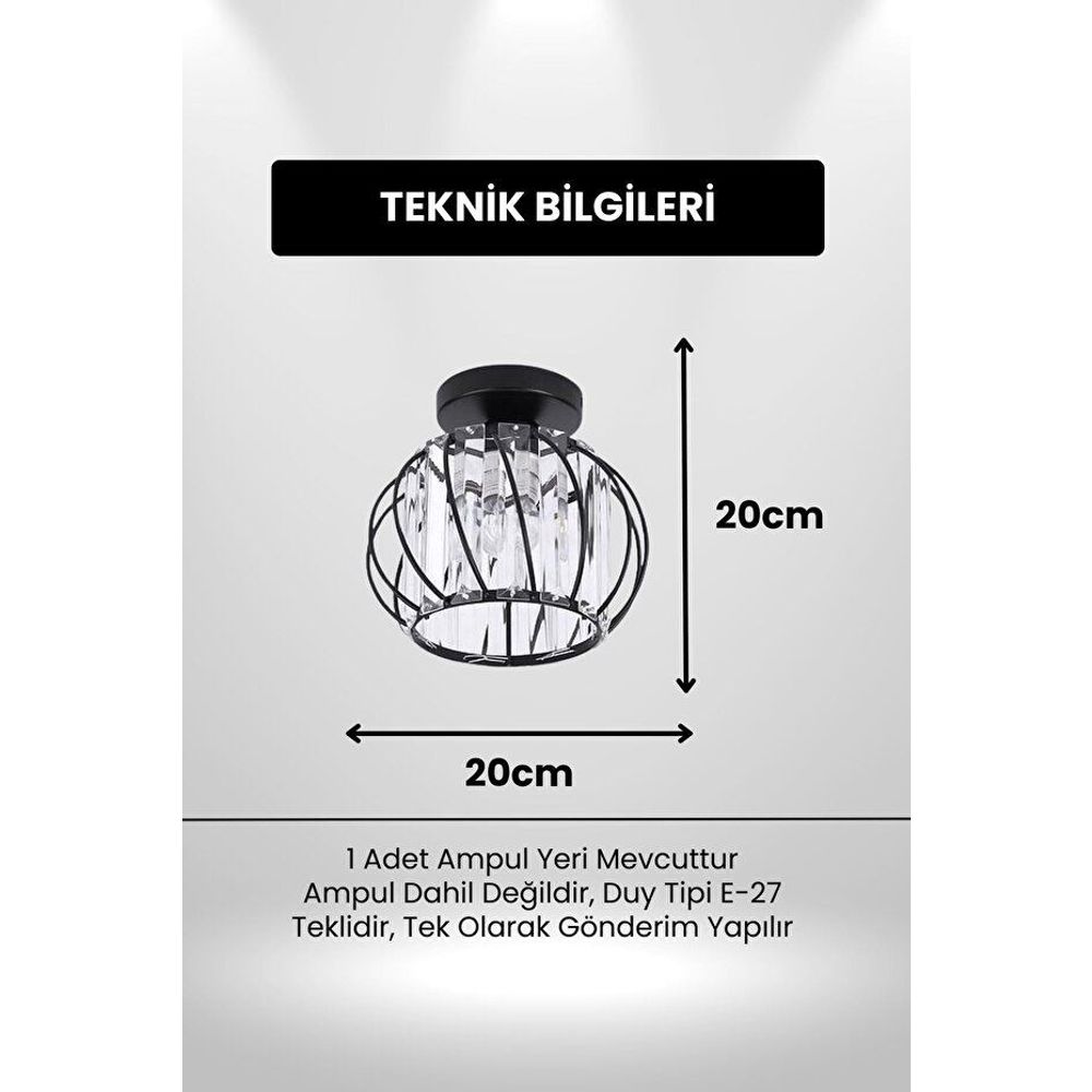 Luster Bella Luce – Crna boja slika 5