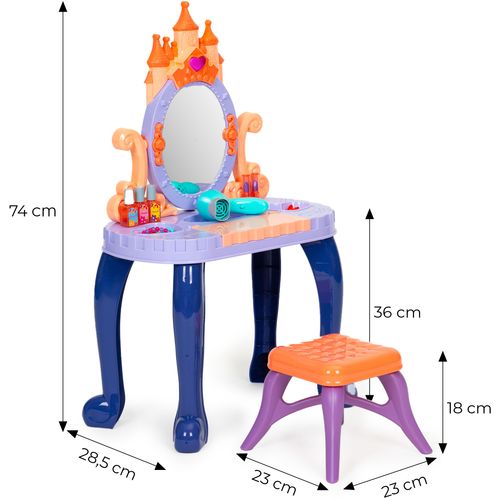 Dječji toaletni stolić s LED rasvjetom i zvučnim efektima slika 7