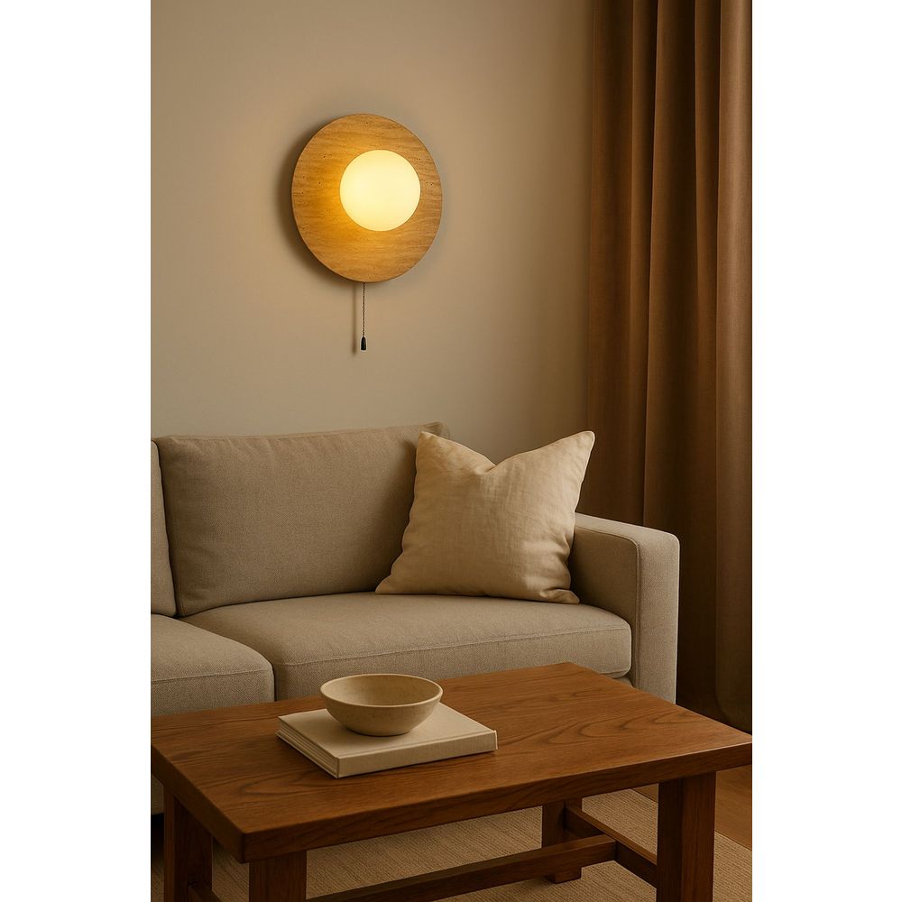 Zidna Lampa Tor-Look-B, boje: Bež, Bijela slika 4