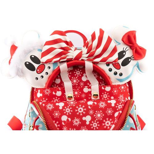 Loungefly Disney Minnie Mickey Snowman Aop Mini ruksak rajf set slika 4