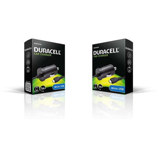 Duracell Autopunjač – Micro USB - 12V - 1A – Black  slika 1