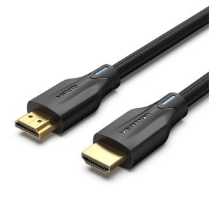 Vention Cotton Braided 8K Ultra High Speed HDMI Cable 1M Black