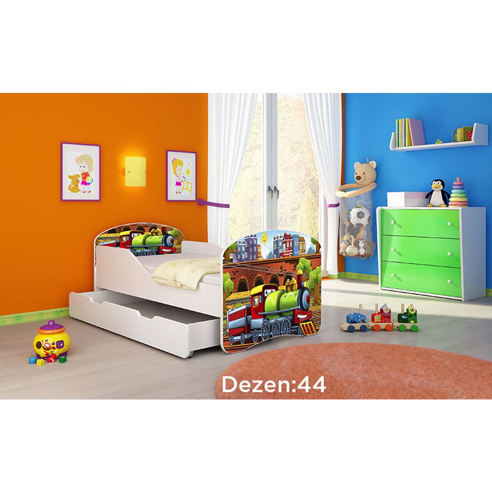 ACMA Dječiji krevet Acma I sa ladicom - 140x70cm - Dezen 44 slika 2