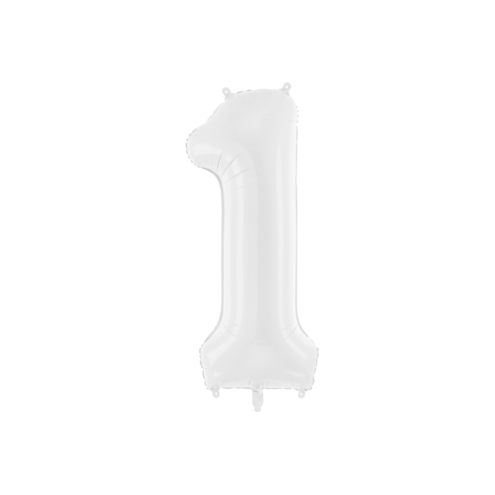FB130-1 Folijski balon 1 Bijeli 86cm slika 1