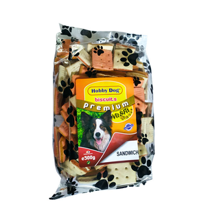 Hobby Dog Premium poslastica za pse keksi Sandwich 500g 