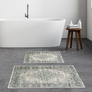 Set višebojnih kupatilskih prostirki KT480 (2 komada)