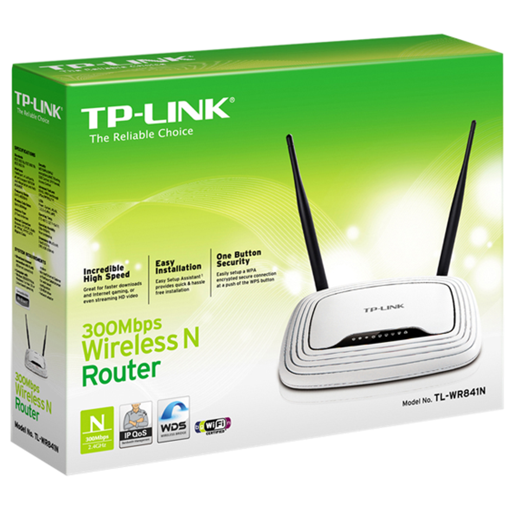 TP-LINK Wireless N Router, 4 porta, 300Mbps, 2x5dBi antena - TL-WR841N slika 2