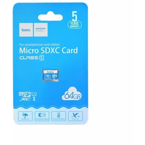 HOCO microSD TF memorija velike brzine 64GB Class 10 memorijska kartica slika 1